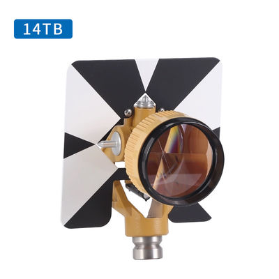 Prisma único de 14 TB Compatible para Topcon SOUTH FOIF Estación total de topografía constante 5/8x11 Soportador de hilo de metal femenino