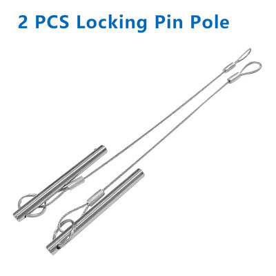 2 PCS Cerrojo inserto Pin para la varilla de fibra de carbono Plug ajuste a todos el palo de encuesta perno nariz 55mm longitud varilla diámetro 6mm
