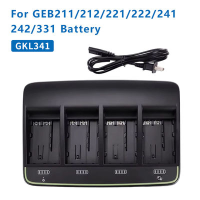 Cuatro ranuras cargador de automóviles GKL341 para batería de litio modelo GEB242/241/211/212/221/222 1PCS