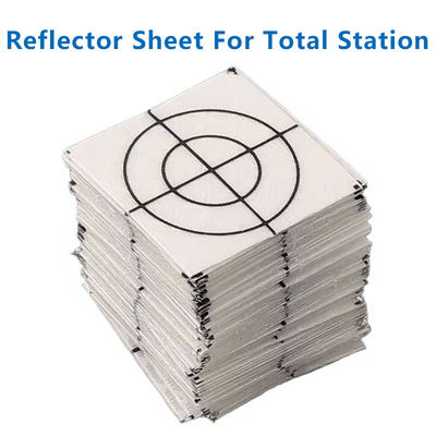 100pcs Tamaño 20/30/40/50/60MM Hoja reflector para LeicCa Total de la estación de la encuesta de la geografía de la hoja blanco de la meta de la pegatina reflectante