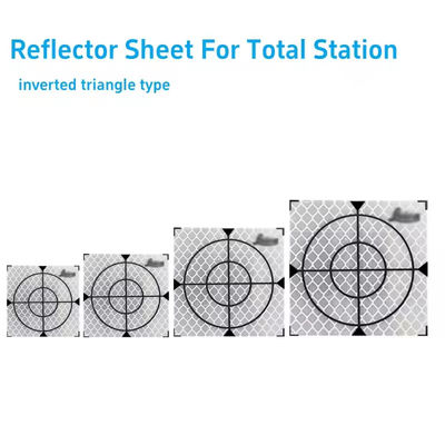 100pcs Tamaño 20/30/40/50/60MM Hoja reflector para LeicCa Total de la estación de la encuesta de la geografía de la hoja blanco de la meta de la pegatina reflectante