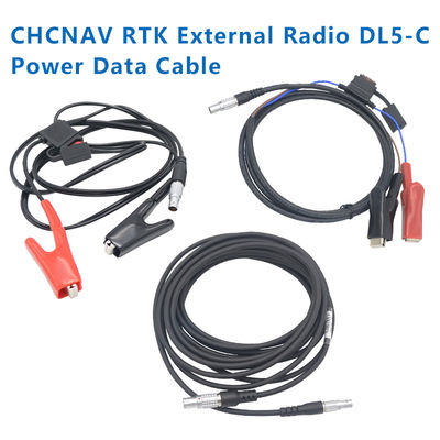 CHCNAV RTK Cable de conexión de batería Cable de alimentación de radio Cable de alimentación de radio externo DL5-C1 Cable de datos para GNSS de alta precisión X91