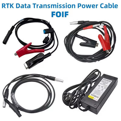 Cabo de transmisión de datos de 5 pines FOIF GNSS RTK Cabo de alimentación de radio externo con adaptador de 220 V