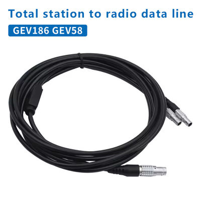 GEV186 GEV58 Radio inalámbrica conecta la estación total y la batería externa con cable de datos en forma de Y 5-PIN