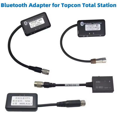 Adaptador Bluetooth para TOP CON Estación total 6 pin 6 agujero con cargador y cable Sistemas Android e iOS