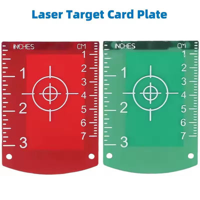 6 PCS placa de nivelación magnética de pulgadas por centímetro tarjeta de placa de destino para líneas láser herramientas de medición de distancia horizontal y vertical