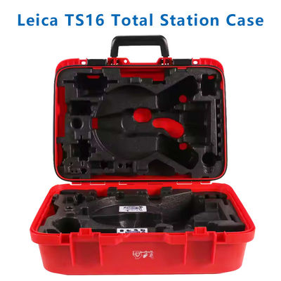 Nueva caja dura de plástico rojo para el instrumento de topografía TZ05/08/12 TS16/ TS10 Estación total