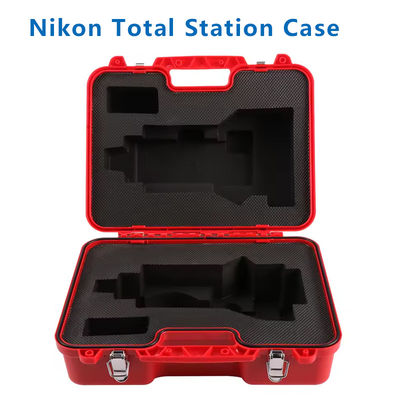 Nueva caja dura de plástico rojo para el instrumento de topografía DTM352C/452C Nikon Total Station